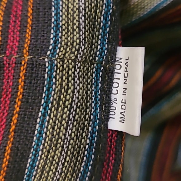 Rising International Green Bohemian Bag Peace Embroidered Crossbody Slingbag - Picture 9 of 14